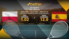 Iga Swiatek vs. Sara Sorribes: horario, TV, estadísticas y pronósticos de Wimbledon 2023