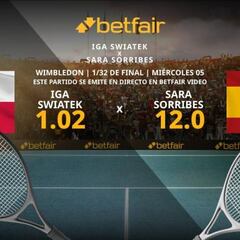 Iga Swiatek vs. Sara Sorribes: horario, TV, estadísticas y pronósticos de Wimbledon 2023