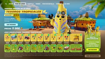 lego fortnite islas perdidas nuevo minipase batalla parche 31.20