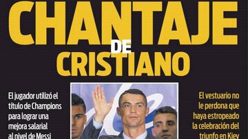 La crisis Cristiano Ronaldo, en la prensa de Barcelona