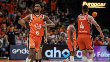 Jean Montero celebra una acción.