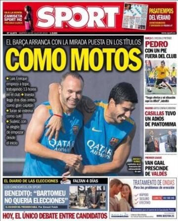 Portadas de la prensa deportiva