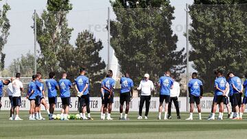 Imagen de un entrenamiento del Real Madrid en Valdebebas.