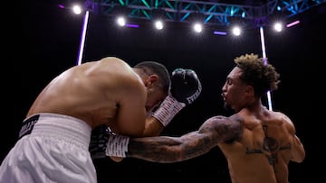 Boxing - Ben Whittaker v Khalid Graidia - Wembley Arena, London, Britain - February 3, 2024 Ben Whittaker in action against Khalid Graidia Action Images via Reuters/Andrew Couldridge