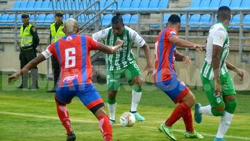 Partido de Liga BetPlay entre Unión Magdalena y Atlético Nacional.