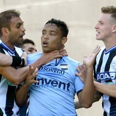 Muriel marca y sale expulsado por su celebración ante Udinese