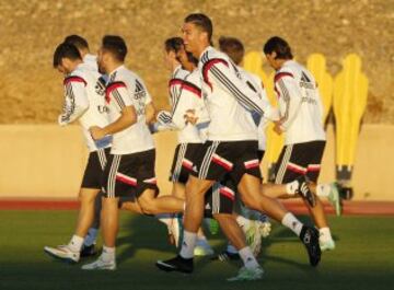 Gran ambiente en el entrenamiento. 