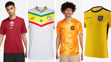 These are all the official jerseys of the 32 national teams in the Qatar 2022 World Cup
