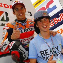 Márquez compartiría tierra y asfalto con Jorge Prado