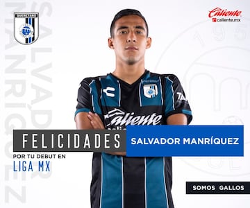 Manríquez es un defensor de 19 años que ya contaba con experiencia en la Copa MX, donde fue titular en un par de oportunidades. Su trabajo rindió frutos y con la confianza de Víctor Manuel Vucetich, el juvenil arrancó en la jornada uno y compitió al nivel más alto del fútbol mexicano durante 56 minutos.