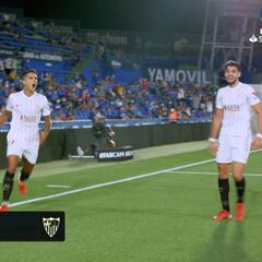 Se le escapó al Atleti, pero a Monchi no: vean lo de Rafa Mir en el gol del Sevilla