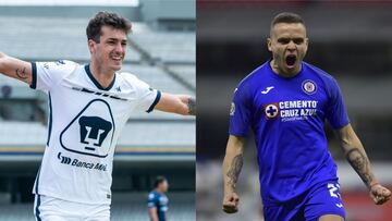 Sin Dinenno y 'Cabecita', el gol en Pumas y Cruz Azul se apaga