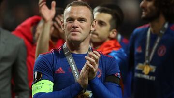 Rooney, tras conquistar la Europa League con el Manchester United.