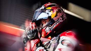 Somkiat Chantra, piloto del LCR Honda, en MotoGP.