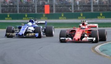 Antonio Giovinazzi y Kimi Raikkonen.