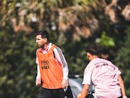 El astro argentino está de regreso en los entrenamientos con el conjunto de Fort Lauderdale de cara al primer partido de la temporada en la MLS ante LAFC.