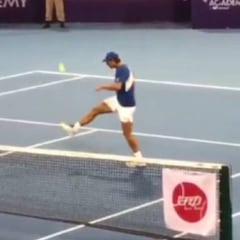 Nadal es bueno a todo: vaya calidad jugando al fútbol-tenis