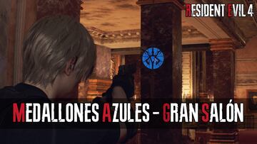 resident evil 4 remake medallones azules gran salon castillo