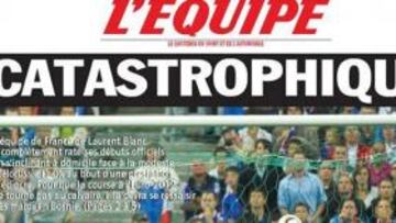 <b>CRÍTICOS.</b> "Catástrofico", "La pesadilla continúa" o "Ducha fría para los azules", son algunos titulares.