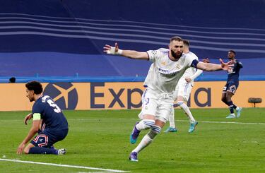 Mbappé se enfundó el traje de titán y en la ida desarboló a los blancos en el Parque de los Príncipes. Courtois lo detuvo casi todo, hasta un penalti forzado por el astro de Bondy que Messi no acertó a convertir. Pero el 7 parisino colocó el 1-0 en la ida. Un resultado insuficiente por el juego desplegado. En la vuelta, Mbappé de nuevo en la primera parte. Hasta que llegó el arreón blanco en 20 minutos mágicos. Benzema, Benzema y Benzema. Presionó a Donnarumma en un fallo que sirvió de trampolín para los blancos. El PSG fue un flan desde entonces y, con el Bernabéu en llamas, llegaron dos más (3-1).