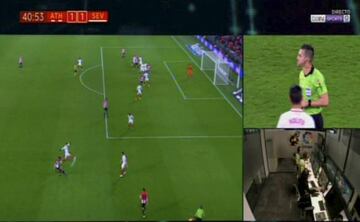 VAR IN USE (TV image)