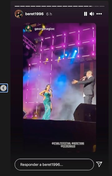 Georgina sorprende en la Gala Starlite y canta junto a Beret