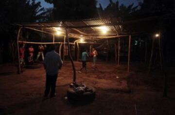 Escuela de boxeo en la comunidad indígena de Pacayita en la ciudad de Masaya, Nicaragua.