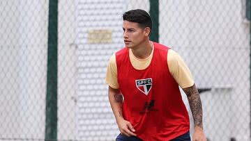 James Rodríguez en Sao Paulo.