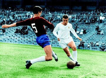 Luis del Sol llegó al Real Madrid en 1960 procedente del Betis. Ganó 1 Copa de Europa y 2 ligas en el club blanco.