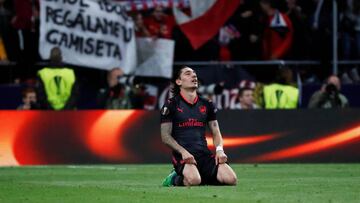 El lateral español del Arsenal, Héctor Bellerín, durante un partido.