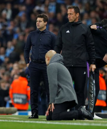 Mauricio Pochettino y Pep Guardiola.