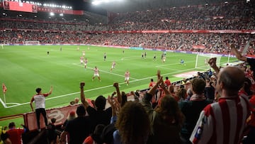 24-10-23. IMAGEN DEL ESTADIO EL MOLÍN DURANTE UN PARTIDO DE ESTA TEMPORADA.