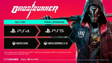 Ghostrunner llegará a PS5 y Xbox Series en 2021: actualización gratis desde PS4 y Xbox One