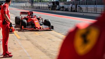 MOTOR - F1 - SPAIN GRAND PRIX - TEST
 
 BARCELONA, CATALONIA 14 May 2019, Sebastian Vettel driver of Ferrari at Circuit de Barcelona Catalunya during the test post Spanish GP
 
 
 14/05/2019