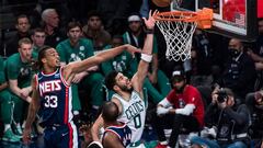 The Boston Celtics are the first team to reach the second round of the NBA Playoffs after completing the sweep over the Brooklyn Nets on Monday.