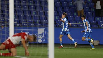 Noel debut&oacute; con el Deportivo y marc&oacute; el quinto.