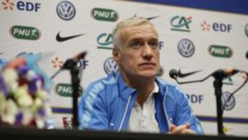 Deschamps en sala de prensa.