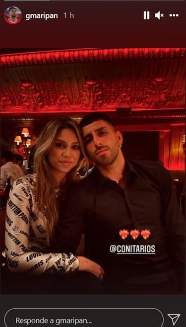 La primera foto de Guillermo Maripán y Constanza Ríos