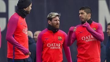 Último entrenamiento del Barça con todos salvo Mathieu