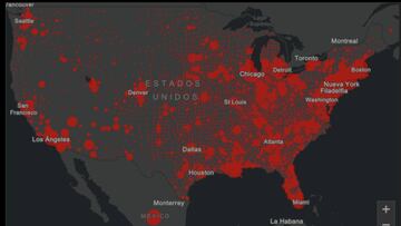 Estados Unidos no reduce sus casos positivos por coronavirus, suma m&aacute;s de 1,200,000 contagiados y casi 75,000 fallecidos a causa de la pandemia de COVID-19.