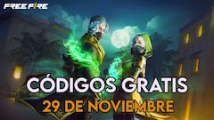 Free Fire | Códigos de hoy sábado 29 de noviembre de 2025: recompensas gratis