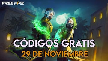 Free Fire códigos 29 de noviembre