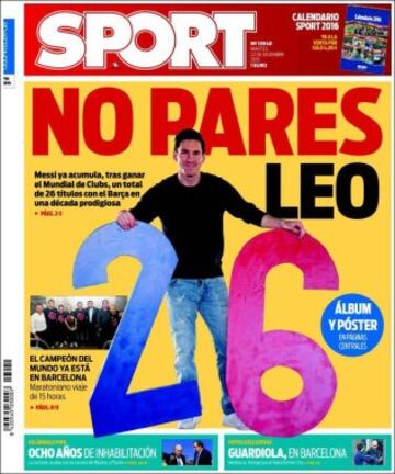 Portadas de la prensa mundial