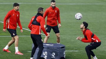El Granada en un entrenamiento.
