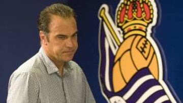 <b>CONFIADO. </b>Martín Lasarte en rueda de Prensa tras el entremiento.