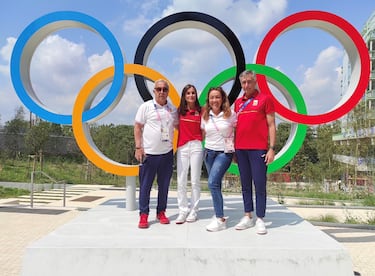 La Reina visita la Villa Olímpica de París para saludar a voluntarios, trabajadores y deportistas del Equipo Olímpico Español en los Juegos de París 2024.