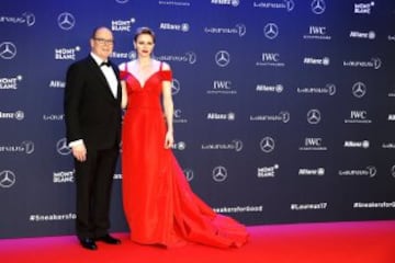 El Príncipe Alberto de Mónaco, y su esposa, la Princesa Charlene de Mónaco