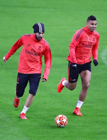 Karim Benzema y Casemiro.