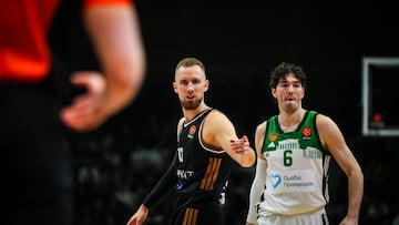 Dzanan Musa, #13 of Dubai Basketball in action during the EuroLeague match between Dubai Basketball and Panathinaikos Aktor Athens at Zetra Arena on March 24, 2026 in Sarajevo, Bosnia and Herzegovina.