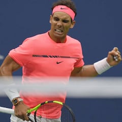 Nadal suda para batir a Lajovic bajo el techo del Arthur Ashe